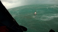Coast Guard rescues man and dog during Hurricane Helene (no music)
