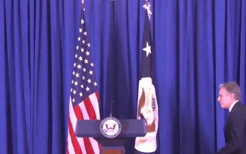 Secretary of State Antony J. Blinken holds a press availability in New York City, New York