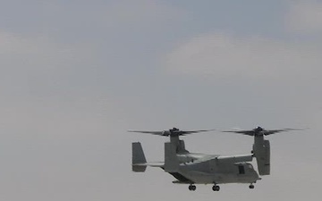 America's Airshow 2024 Day 1 B-Roll: MV-22B Demonstration