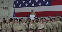USS George Washington pins 39 new chief petty officers