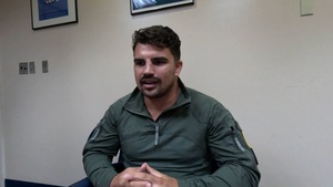 Interview: Coast Guard rescues man and dog during Hurricane Helene