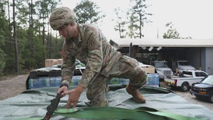 Hurricane Helene - 148th Brigade Support Battalion Unloads Emergency Meals