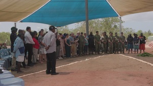 B-Roll: U.S. Marines, families of fallen honored by Tiwi Island, Larrakia people in historic Pukumani ceremony