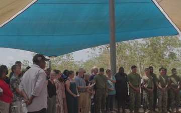 B-Roll: U.S. Marines, families of fallen honored by Tiwi Island, Larrakia people in historic Pukumani ceremony