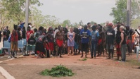 U.S. Marines, families of fallen honored by Tiwi Island, Larrakia people in historic Pukumani ceremony