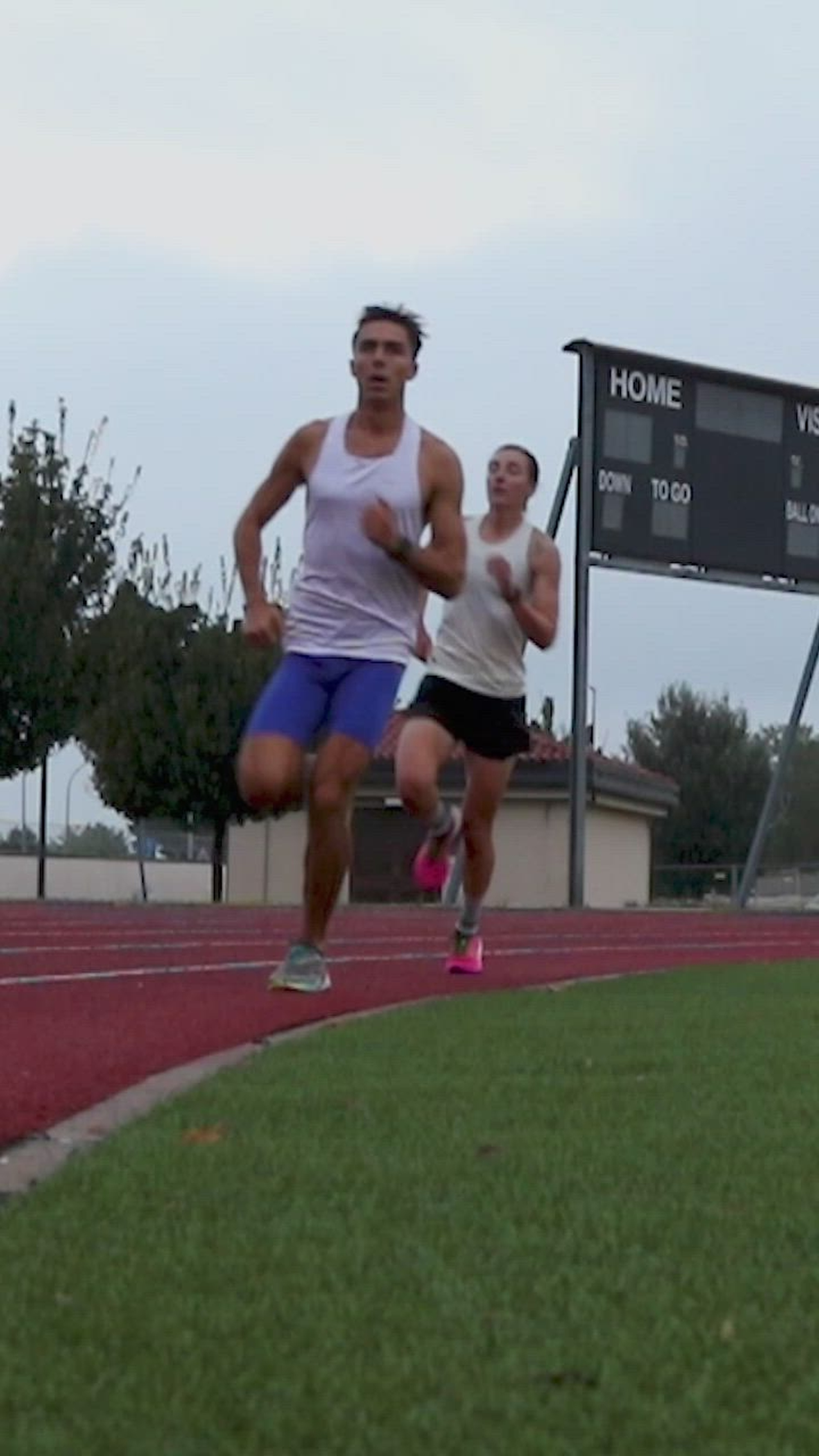 U.S. Army Capt. Jessica Knoll, commander of Charlie Company, Brigade Support Battalion, 173rd Airborne Brigade, and U.S. Army 2nd Lt. David "Alex" Fiorillo, Charlie Battery, 1st Battalion, 57th Air Defense Artillery Regiment, conduct a combination of speed and long-distance running drills in Vicenza, Italy, Sept. 24, 2024. Together they will represent U.S. Army Europe and Africa at the 40th annual Army Ten-Miler (ATM) in Washington, D.C., Oct. 13, 2024. Over 459,685 runners have run the ATM since 1985, generating over $8 million in support of U.S. Army Family and Morale, Welfare and Recreation (MWR) programs since its inception. (U.S. Army video by Maj. Joe Legros)