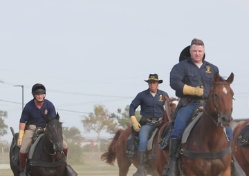 1st Cav Horse Det trains with British Cavalry B-roll