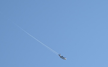 F-35A Lightning IIs fly over Razorback Range