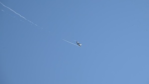 F-35A Lightning IIs fly over Razorback Range