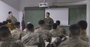 U.S. Marine Corps Mountain Warfare Instructors exchange knowledge with Argentine marines during pre-environmental training