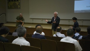 Miyazaki local leaders tour F-35s at Marine Corps Air Station Iwakuni, Japan