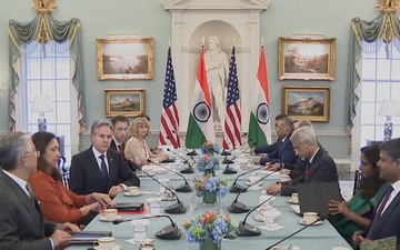 Secretary of State Antony J. Blinken meets with Indian External Affairs Minister Subrahmanyam Jaishankar at the Department of State