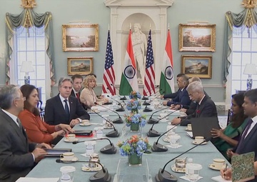 Secretary of State Antony J. Blinken meets with Indian External Affairs Minister Subrahmanyam Jaishankar at the Department of State