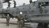 CBRN Marines rehearse aircraft decontamination procedures during Kaioke Response