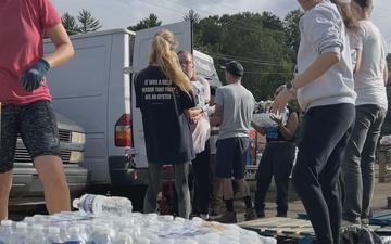 Volunteers Distribute Supplies to Hurricane Helene Survivors