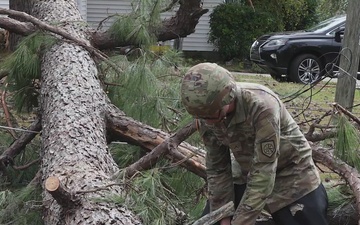 Hurricane Helene - 878th Engineer Battalion Conducts Route Clearance in Martinez, Georgia