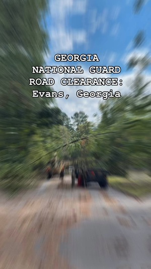 REELS Georgia National Guard Soldiers conduct road clearing operations in Augusta post Hurricane Helene