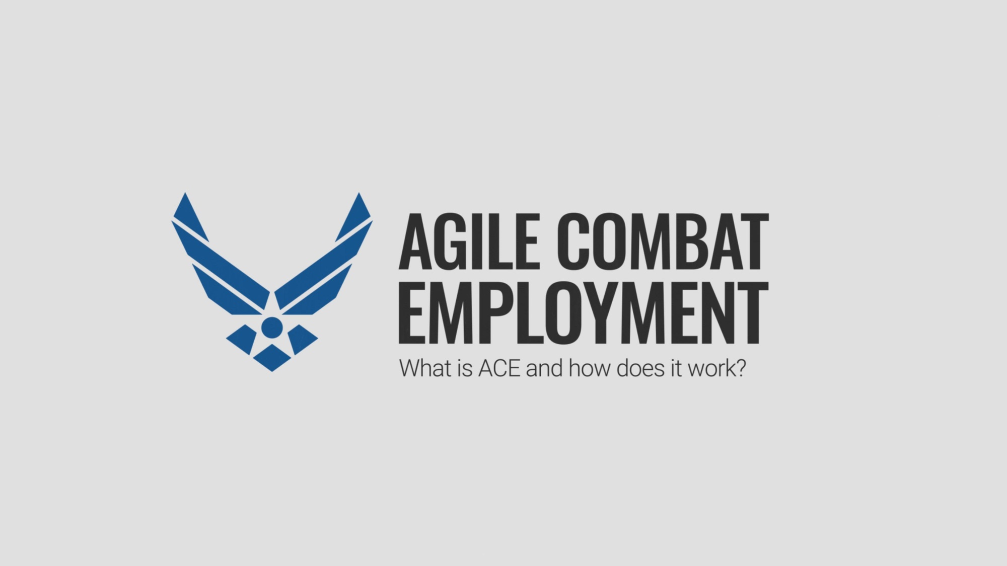 This animation shows how ACE works as a "scheme of maneuver," protecting valuable assets while providing flexibility to bring firepower in a conflict.