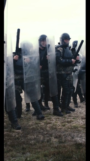 KFOR 34 Conducts Crowd Riot Control Training Reel