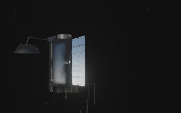 3D Rendering of GPS-III on orbit