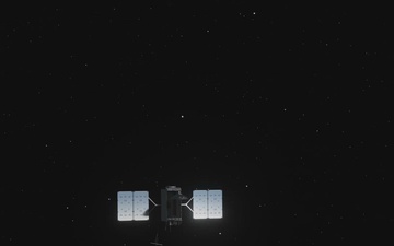 3D Rendering of GPS-III on orbit