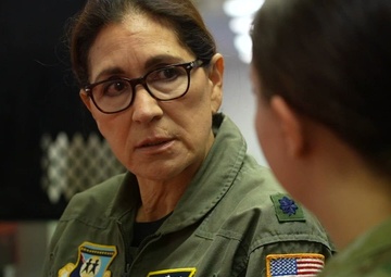 (Ret.) Lt. Col. Olga Custodio Visit to Beale AFB, T-38 Flight BRoll