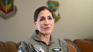 (Ret.) Lt. Col. Olga Custodio Visit to Beale AFB Interview BRoll