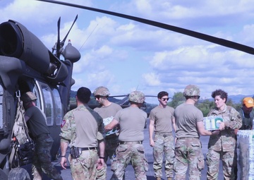 Hurricane Helene supply operations B-roll