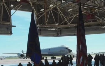 Live stream recording of 328th Air Refueling Squadron Assumption of Command Ceremony