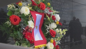 148th Fighter Wing Memorial Wall Dedication Ceremony B-Roll medium and cut-away camera