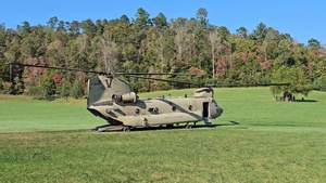 101st ABD Soldiers dropped off in North Carolina for Hurricane Helene response
