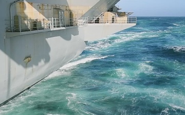 USS Ronald Reagan (CVN 76) hosts a burial-at-sea for Lt.j.g. Marc Rockwell-Pate