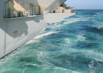 USS Ronald Reagan (CVN 76) hosts a burial-at-sea for Lt.j.g. Marc Rockwell-Pate