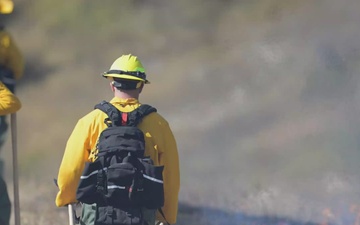 North Dakota National Guard fire response.