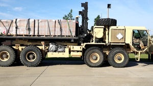 U.S. Army Soldiers conduct preventive maintenance checks in support of Hurricane Helene disaster relief efforts