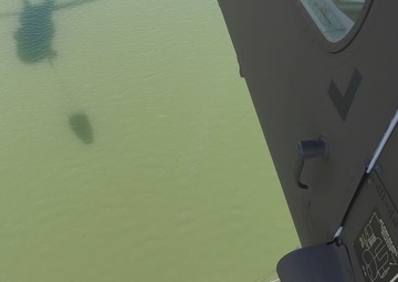 Aerial video of Bear Den fire in North Dakota