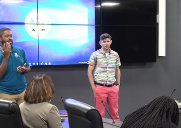 DHS students visit the Mobile District HQ