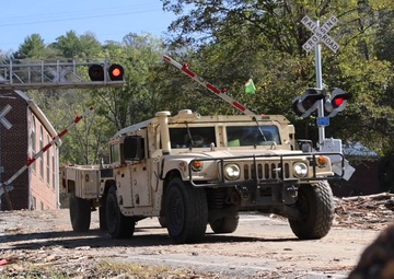 161 Engineer Support Company clears debris
