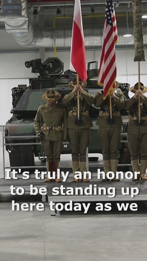 Army Field Support Battalion-Poland Color Uncasing Ceremony
