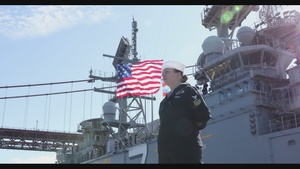 Tripoli Manning the Rails for San Francisco Fleet Week