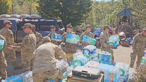 101st ABN Soldiers help sort supplies for Hurricane Helene relief support