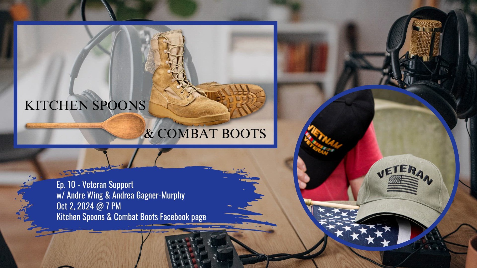 We all wish there were more we could do to support our veterans. For this month&#39;s episode of Kitchen Spoons & Combat Boots, we brought two long-standing leaders in the veteran support community. Tune in to hear from Vermont Veterans Outreach Program Team Lead, Andre Wing and Executive Director Josh Pallotta Fund at Josh&#39;s House, VT Andrea Gagner-Murphy as they talk about the many different programs, groups, services, volunteer opportunities, and more available to veterans. <br /><br />Watch more KS&CB -> https://www.ngfamily.vt.gov/Programs-Services/Kitchen-Spoons-Combat-Boots/ <br /><br />For more information: <br />VTNG Family Programs VT Veterans Outreach - www.