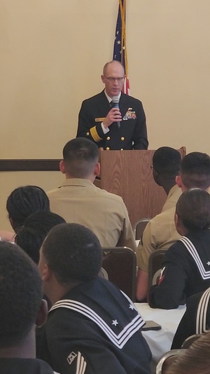 USS Tripoli Sailors attend the American legion luncheon