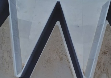 Isabella Dam Labyrinth Weir, Emergency Spillway (B-roll)