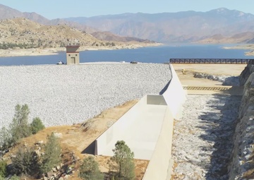 Isabella Main Dam, Service Spillway and Auxiliary Dam (B-roll)