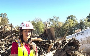 USACE supports Helene debris mission in Unicoi County, Tennessee