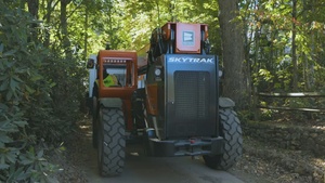 Temporary Emergency Power Team installs generators for shelter in response to Hurricane Helene