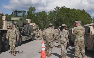 Indiana National Guard arrives in in Florida to assist the Florida National Guard during Hurricane Milton relief