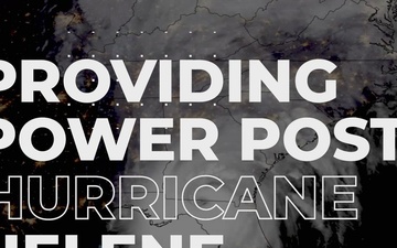 USACE restores power to critical facilities in response to Hurricane Helene (Closed Captioned)