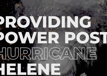 USACE restores power to critical facilities in response to Hurricane Helene